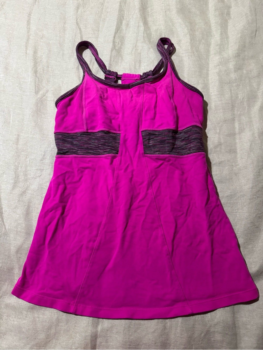 Athleta Women’s Pink Built-In Shelf Bra Racerback Athletic Tank Top Size Small